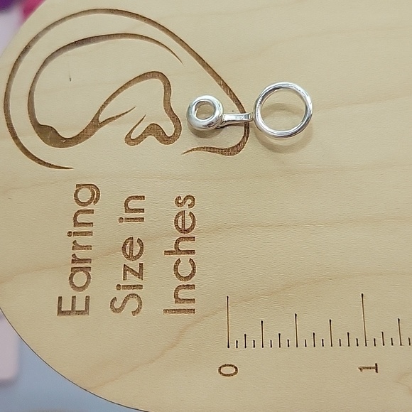 Front/Back Double Bubble Stud Earrings - Picture 3 of 6